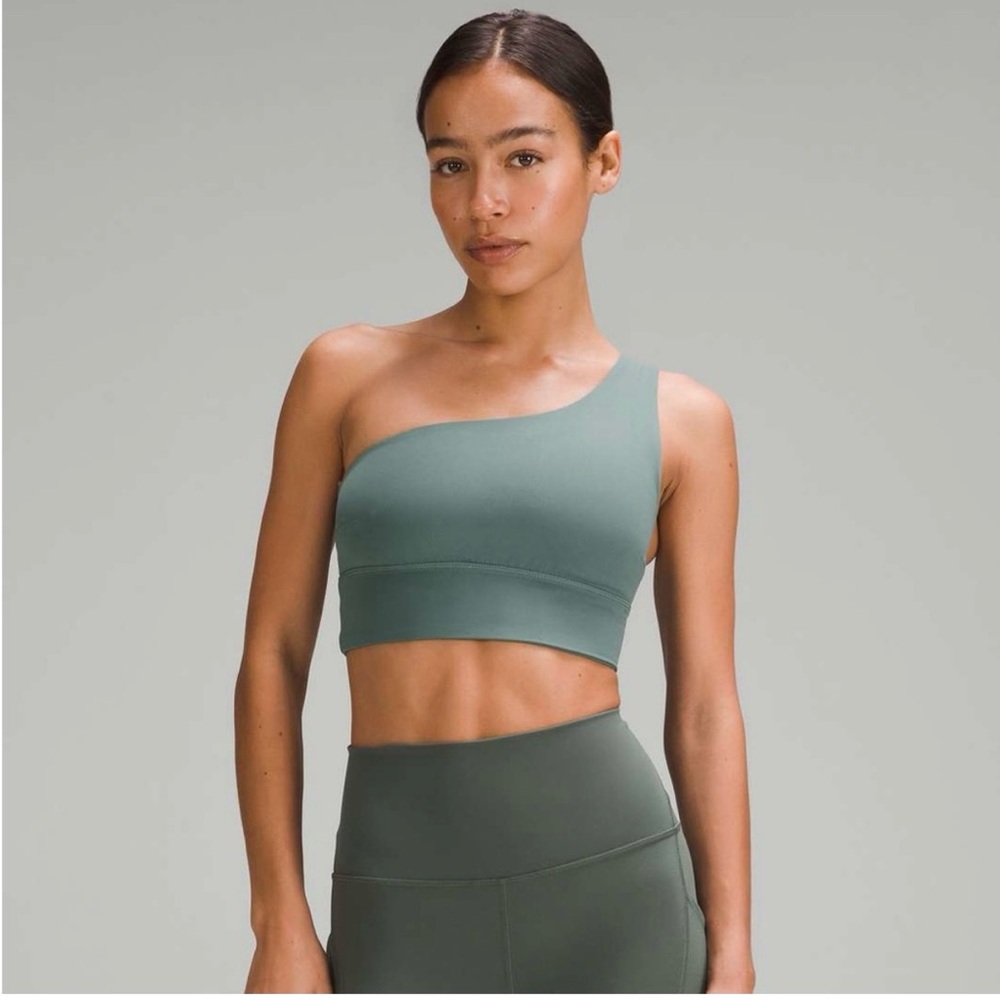 Lululemon Athletica Olive Asymmetrical Top
